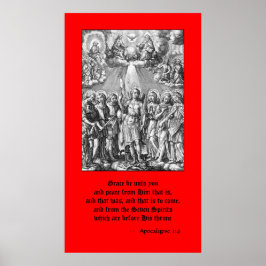De zeven Archangels (M 034; Engraving) Poster