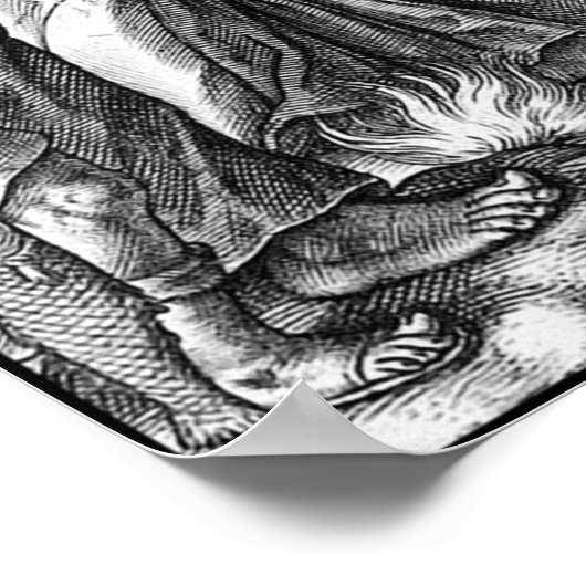 De zeven Archangels (M 034; Engraving) Poster (Hoek)