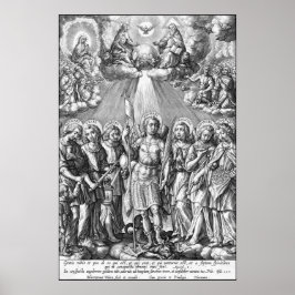 De zeven Archangels (M 034; Engraving) Poster