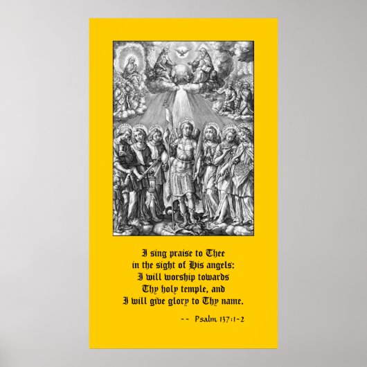 De zeven Archangels (M 034; Engraving) Poster (Voorkant)