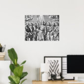 De zeven Archangels (M 034; Engraving) Poster (Thuiskantoor)