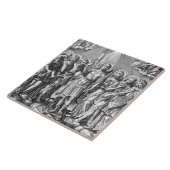 De zeven Archangels (M 034; Engraving) Tegeltje (Zijkant)