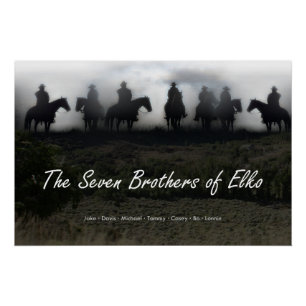 De Zeven Broers van Elko Glanzende Poster