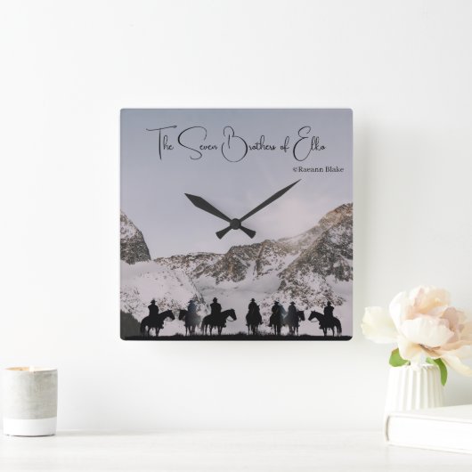 De zeven broers van Elko Wall Clock Vierkante Klok (Huis)