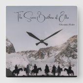 De zeven broers van Elko Wall Clock Vierkante Klok (Voorkant)