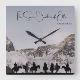 De zeven broers van Elko Wall Clock Vierkante Klok