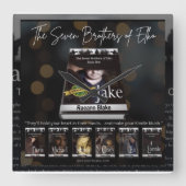 De zeven broers van Elko Wall Clock Vierkante Klok (Voorkant)