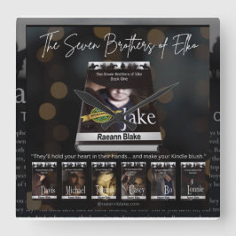 De zeven broers van Elko Wall Clock Vierkante Klok