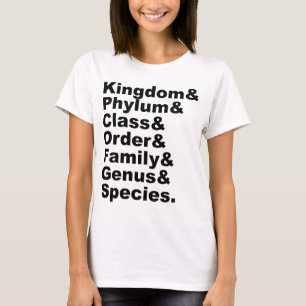 De Zeven Categorieën van Biologische Taxonomie T-shirt
