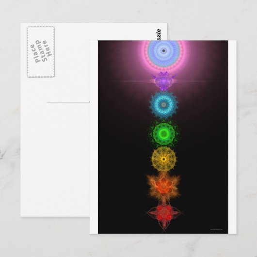 De Zeven Chakras Briefkaart (Voorkant / Achterkant)