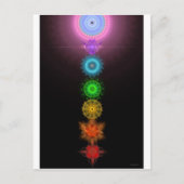 De Zeven Chakras Briefkaart (Voorkant)