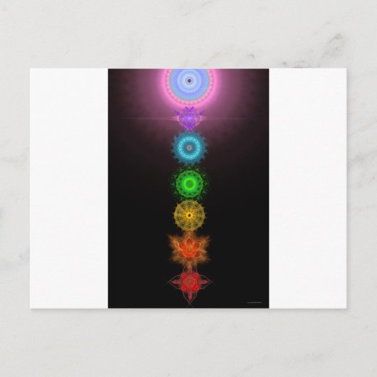 De Zeven Chakras Briefkaart (Voorkant)