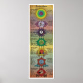 De Zeven Chakras Poster (Voorkant)