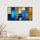 DE ZEVEN DAGEN VAN CREATIE, in het begin... Poster (Keuken)