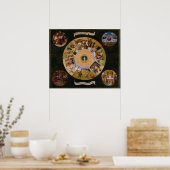 De zeven dagen zonnen door Bosch - Poster (Keuken)