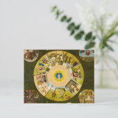 De zeven dagen zonnen en de vier laatste dingen briefkaart (Staand voorkant)