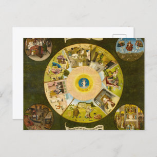 De zeven dagen zonnen en de vier laatste dingen briefkaart