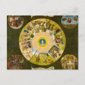 De zeven dagen zonnen en de vier laatste dingen briefkaart (Voorkant)