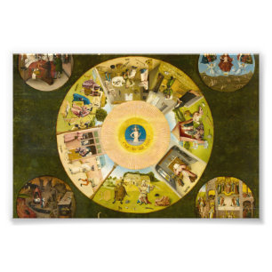 De zeven dagen zonnen en de vier laatste dingen foto afdruk