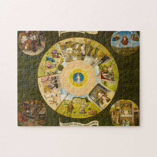 De zeven dagen zonnen en de vier laatste dingen legpuzzel (Horizontaal)