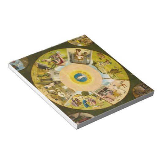 De zeven dagen zonnen en de vier laatste dingen notitieblok (Schuin)