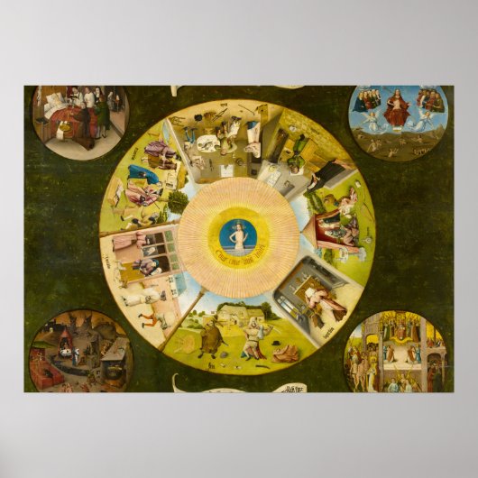 De zeven dagen zonnen en de vier laatste dingen poster (Voorkant)