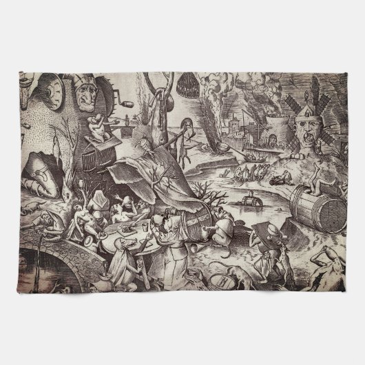 De zeven dagen zonnen - Gluttony Theedoek (Horizontaal)