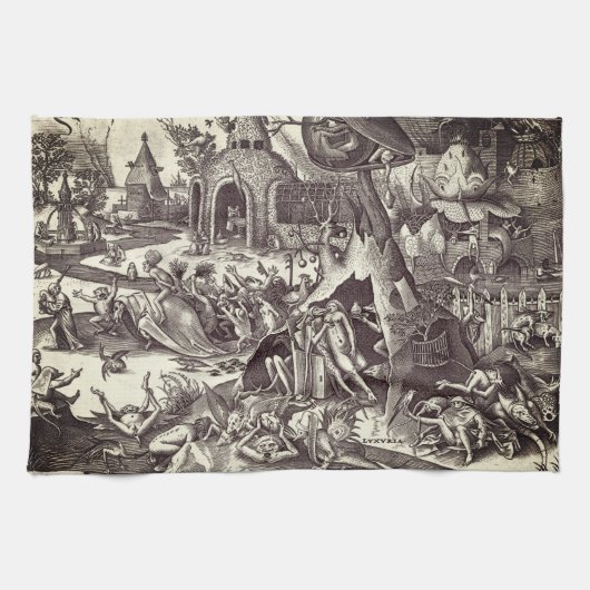 De zeven dagen zonnen - lust theedoek (Horizontaal)