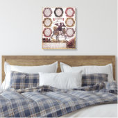 De zeven dagzonnen (graven) canvas afdruk (Insitu (Slaapkamer))