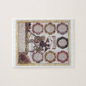 De zeven dagzonnen (graven) legpuzzel (Horizontaal)