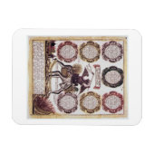 De zeven dagzonnen (graven) magneet (Horizontaal)