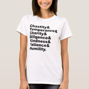 De Zeven Deugden Zoals Gepopulariseerd Door De Bij T-shirt