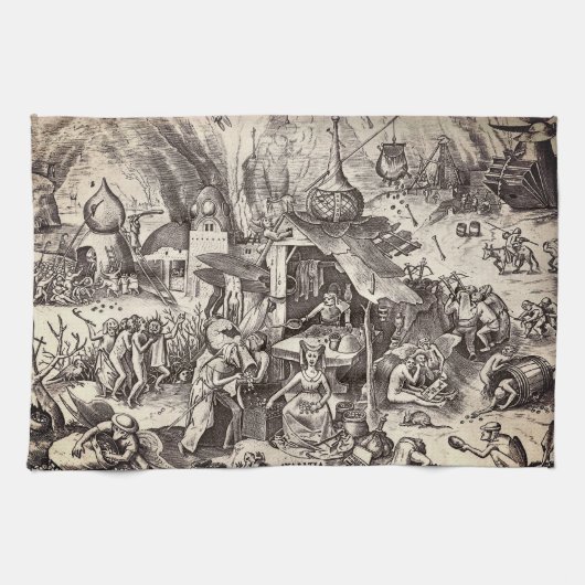 De Zeven Dodelijke Zins - Greed Theedoek (Horizontaal)
