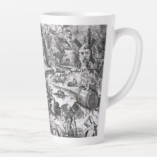 De zeven doden zonden - Gluttony Latte Mok (Rechts)