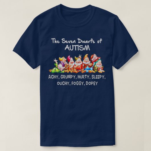 De zeven dwergen autisme t-shirt (Design voorkant)