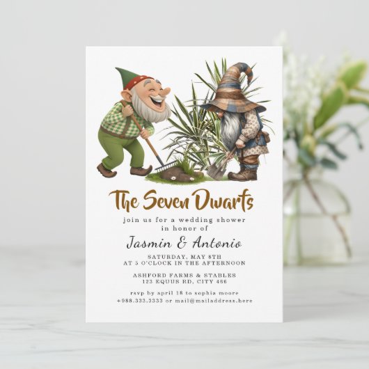 De Zeven Dwergen Kaart (Staand voorkant)