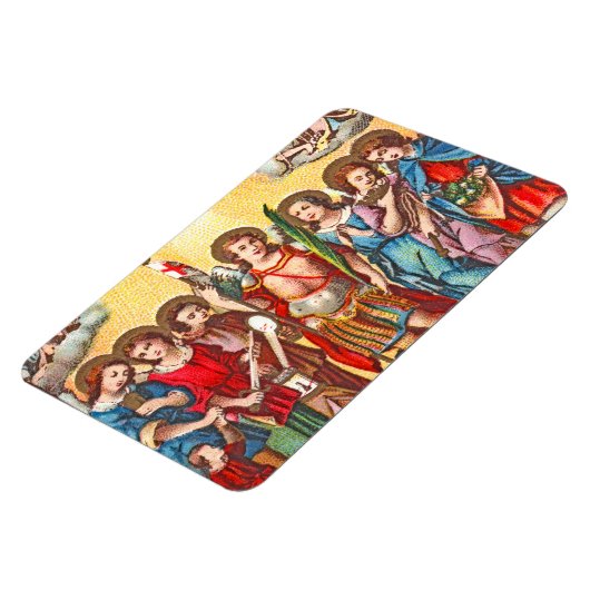 de zeven engelen (CP 001); Chromolithograaf) Magneet (Linkerzijde)