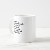 De zeven heiligdheden van het christendom en het k koffiemok (Voorkant links)