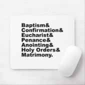 De zeven heiligdheden van het christendom en het k muismat (Met muis)