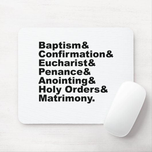 De zeven heiligdheden van het christendom en het k muismat (Met muis)