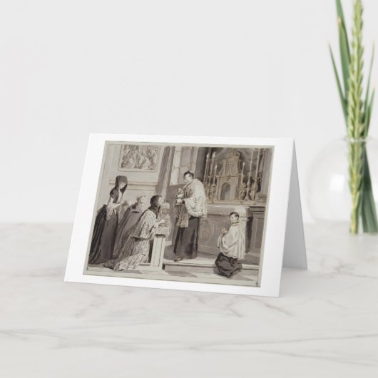 De zeven heiligdommen: Communion, 1779 (pen, bruin Kaart (Voorkant)