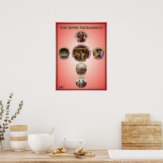 De zeven heiligdommen poster (Keuken)