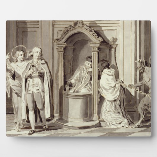 De zeven heiligen: Confession, 1779 (pen, bruin Fotoplaat (Voorkant)