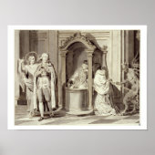 De zeven heiligen: Confession, 1779 (pen, bruin Poster (Voorkant)