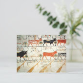 De zeven hemelkoeien en de heilige stier briefkaart (Staand voorkant)