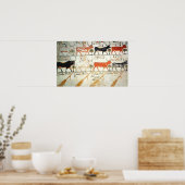 De zeven hemelse koeien en de heilige stier poster (Keuken)