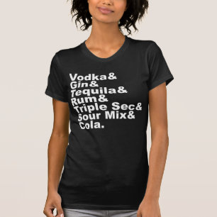 De zeven ingrediënten van een lang eiland, geënt t-shirt