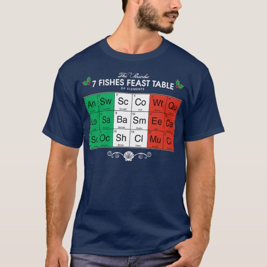 De zeven Italiaanse kerstvisten T-shirt (Voorkant)