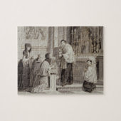 De zeven opmerkingen: Communion, 1779 (pen, bruin) Legpuzzel (Horizontaal)