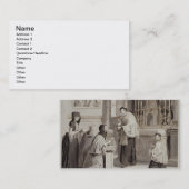 De zeven opmerkingen: Communion, 1779 (pen, bruin) Visitekaartje (Voorkant / Achterkant)